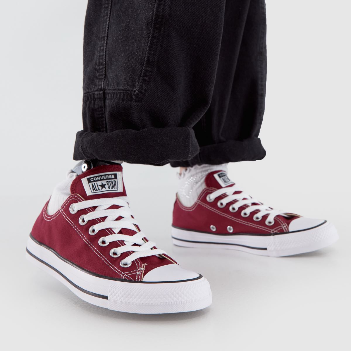 Converse  All Star Ox in Burgundy Converse  All Star Ox in Burgundy