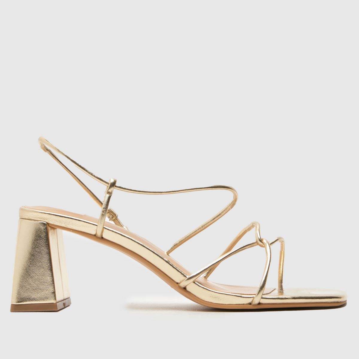 schuh  Shiloh Strappy Block in Gold schuh  Shiloh Strappy Block in Gold