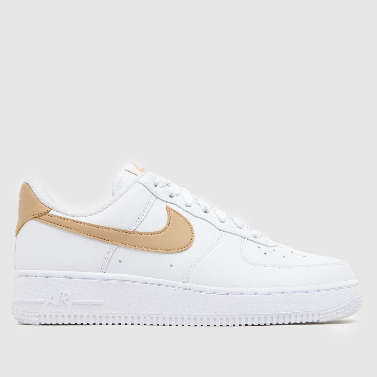 Nike  Air Force 1 in White & Beige Nike  Air Force 1 in White & Beige