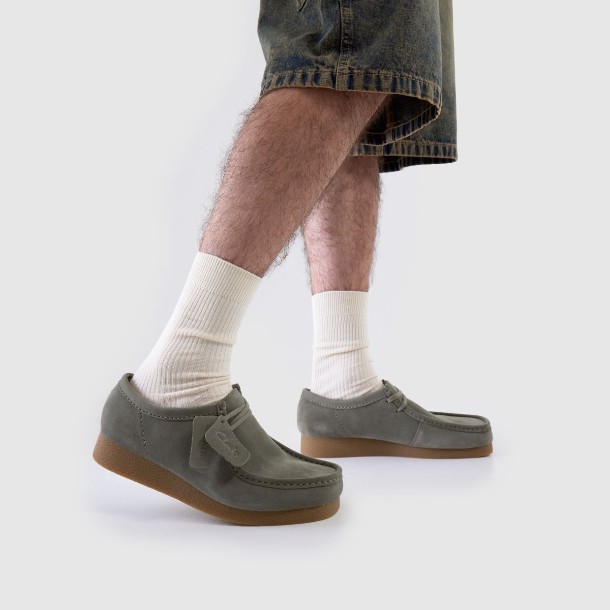 Clarks  Wallabee in Green Clarks  Wallabee in Green