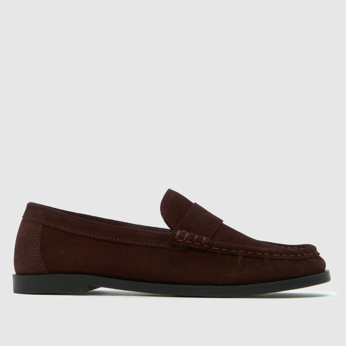 schuh  Libbie Suede Loafer in Burgundy schuh  Libbie Suede Loafer in Burgundy