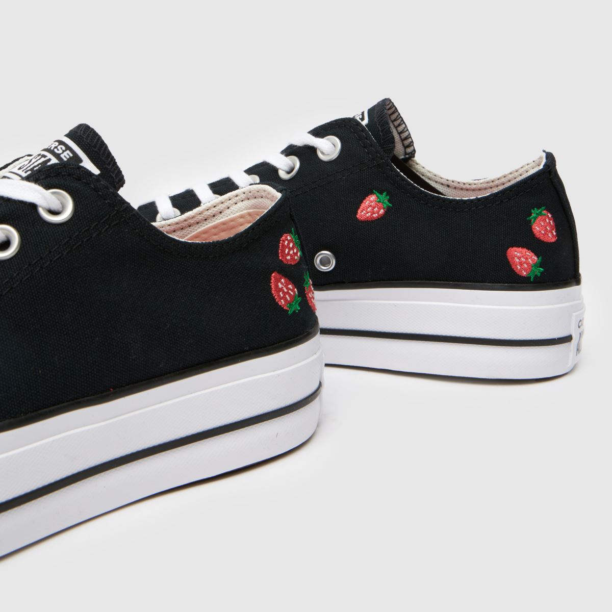 Converse  All Star Lift Ox in Black & Red Converse  All Star Lift Ox in Black & Red