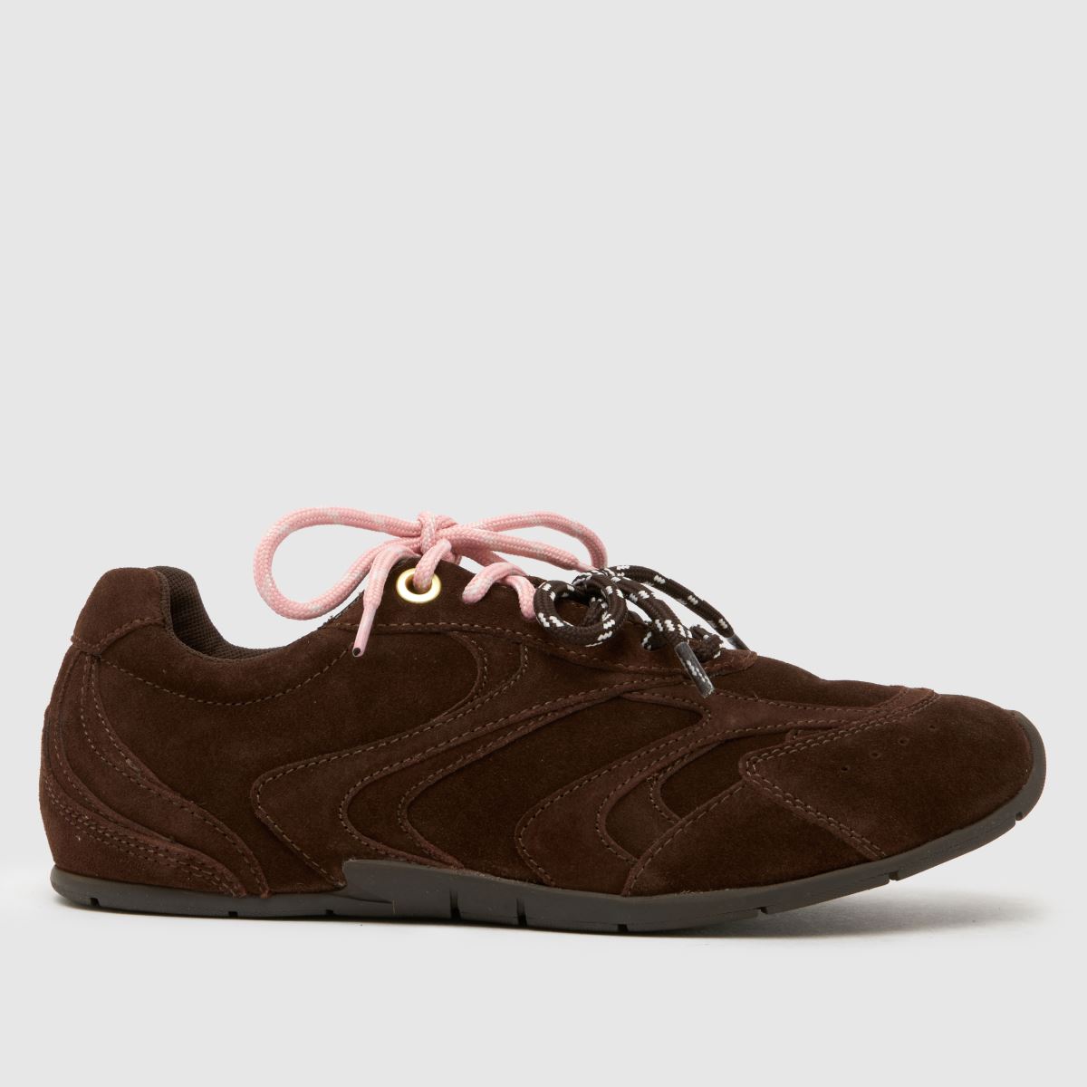 schuh  Mindy Suede Lace Up in Brown schuh  Mindy Suede Lace Up in Brown