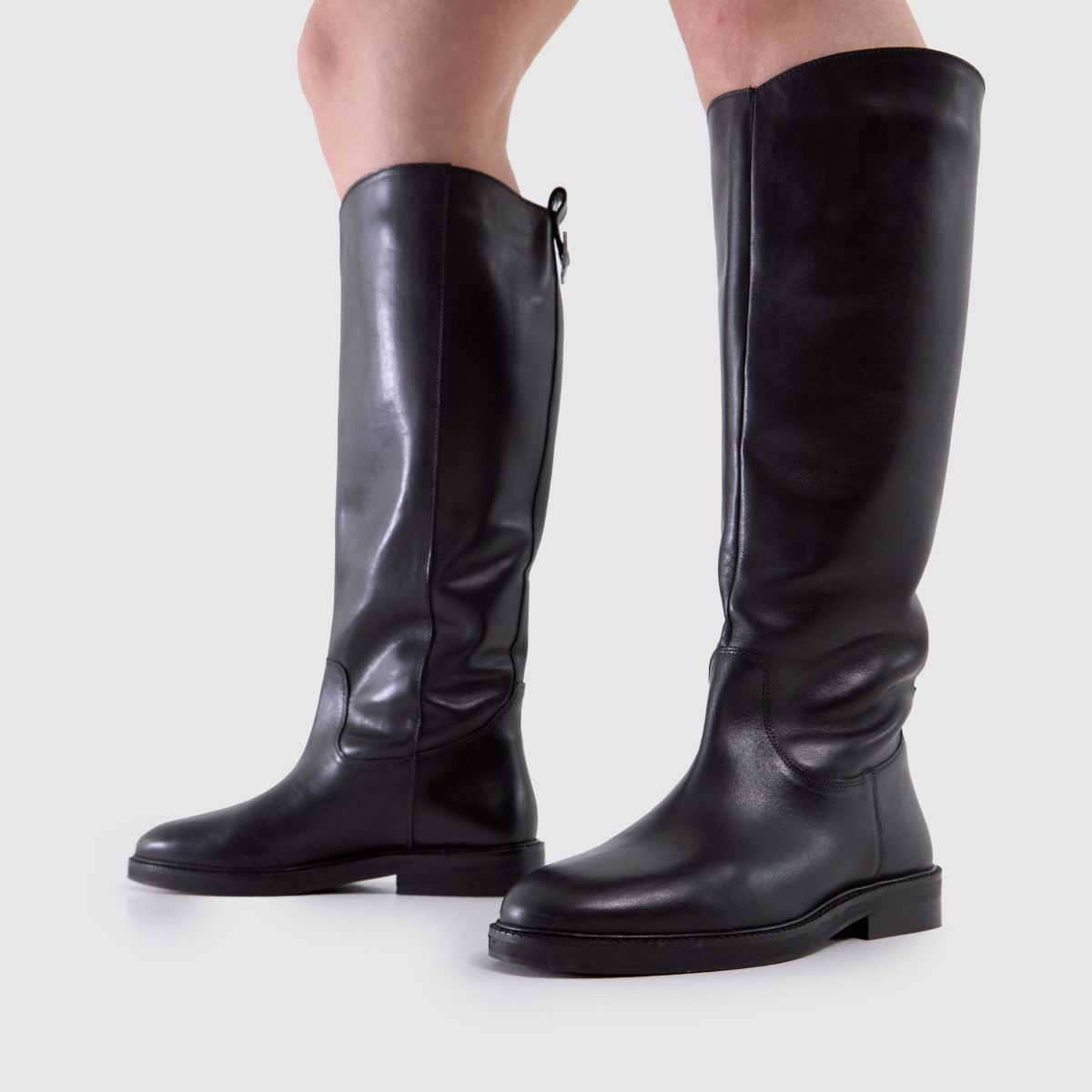 schuh  Daffodil Leather Riding in Black schuh  Daffodil Leather Riding in Black