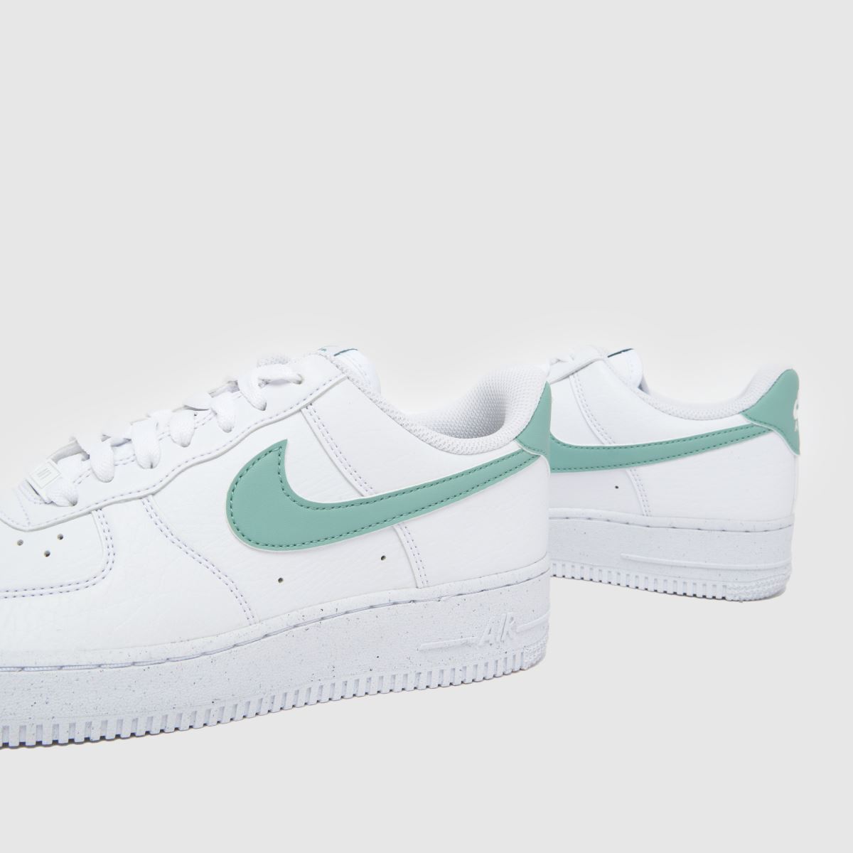 Nike  Air Force 1 in White & Pl Blue Nike  Air Force 1 in White & Pl Blue
