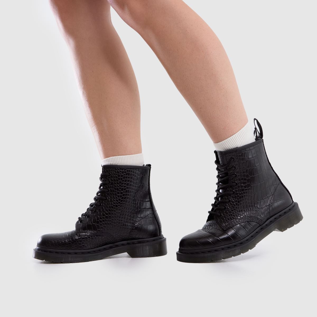 Dr Martens  1460 Croco in Black Dr Martens  1460 Croco in Black