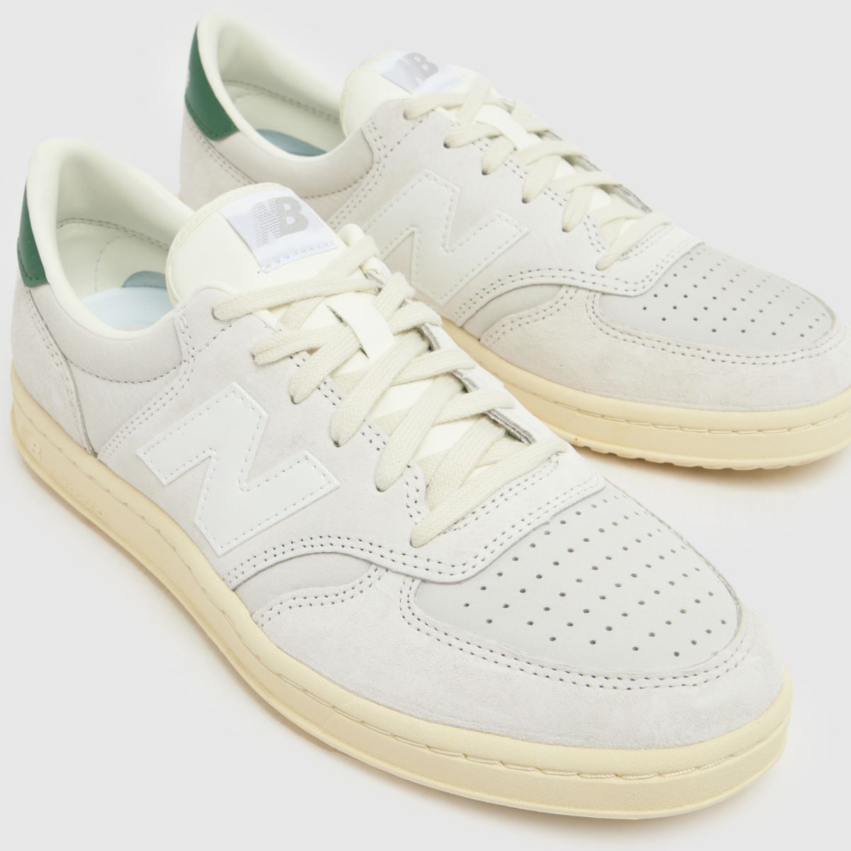 New Balance  T500 in White & Green New Balance  T500 in White & Green