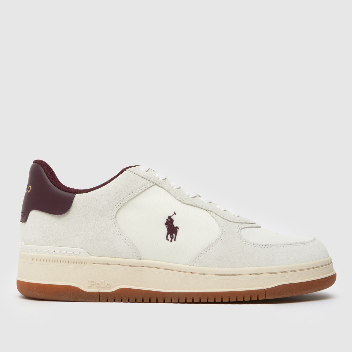 Polo Ralph Lauren  Masters Court in White & Burgundy Polo Ralph Lauren  Masters Court in White & Burgundy