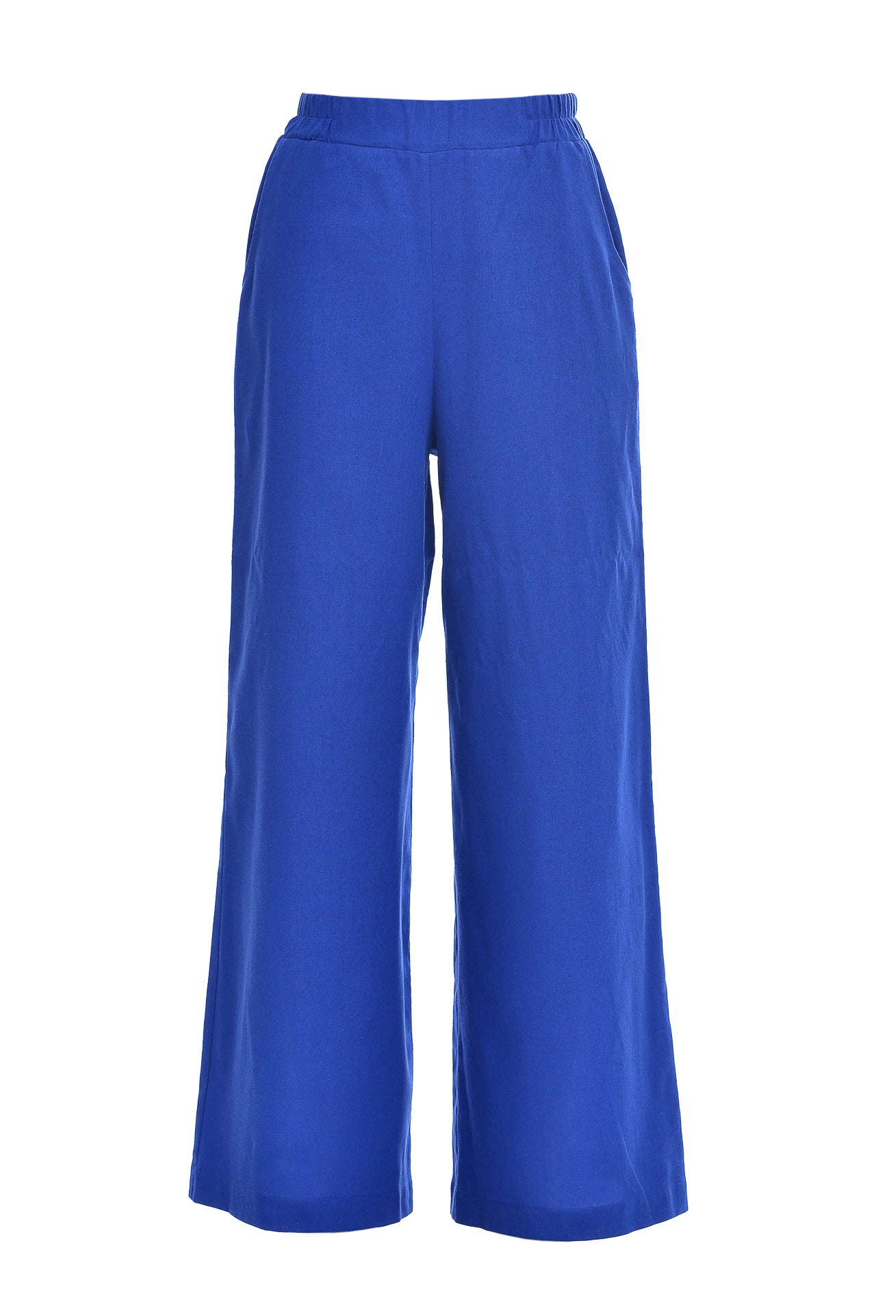 Pantaloni Evazati din In Albastru Royal