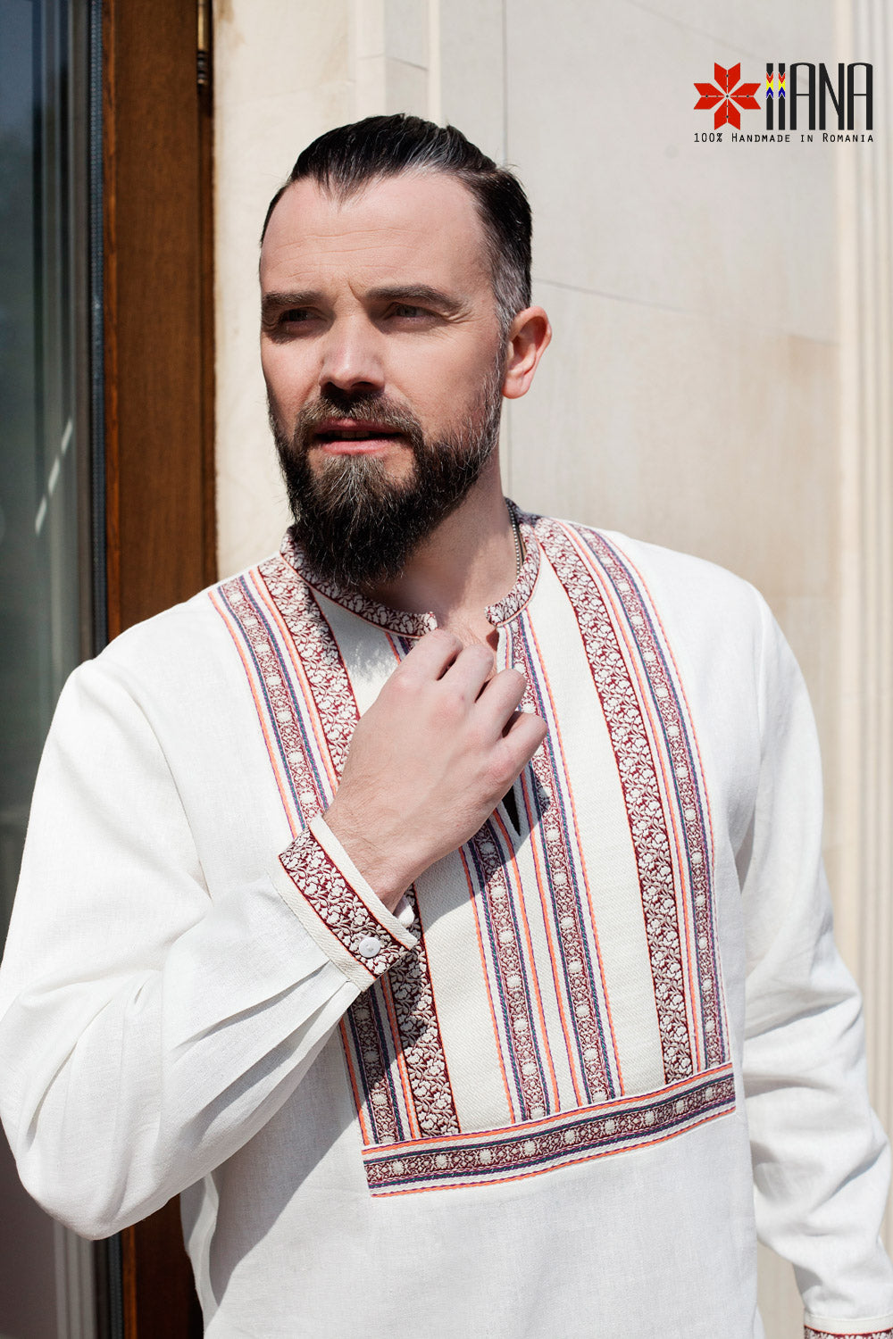 Camasa Barbateasca Aramis cu Jacquard Tesut