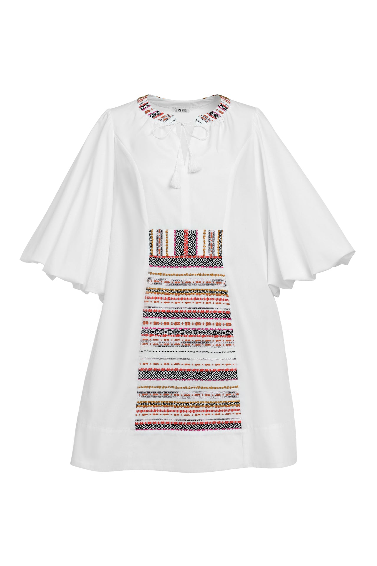 Rochie Alba din Poplin cu Zadie