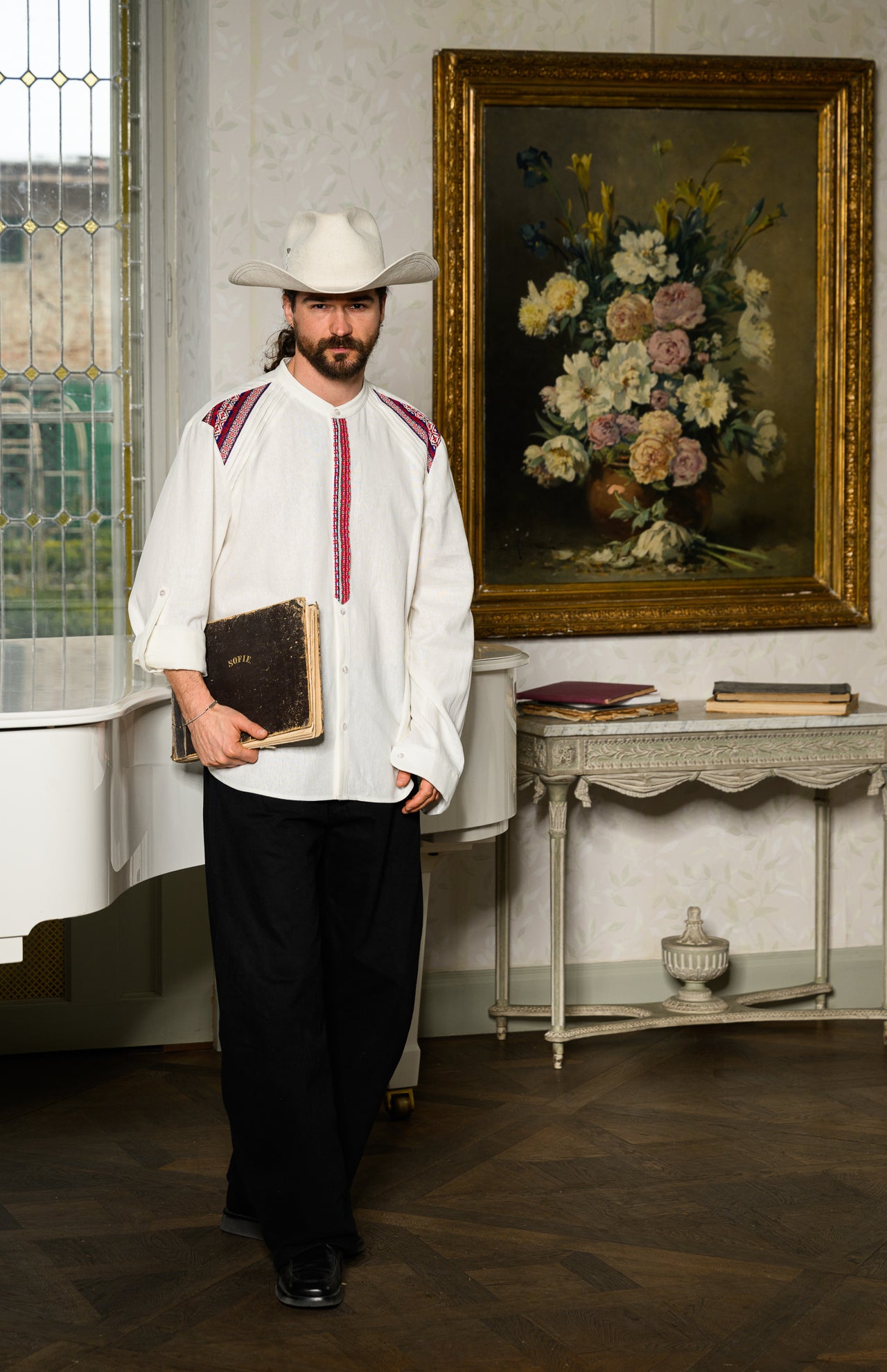 Cămașa bărbătească Titus cu motive tradiționale