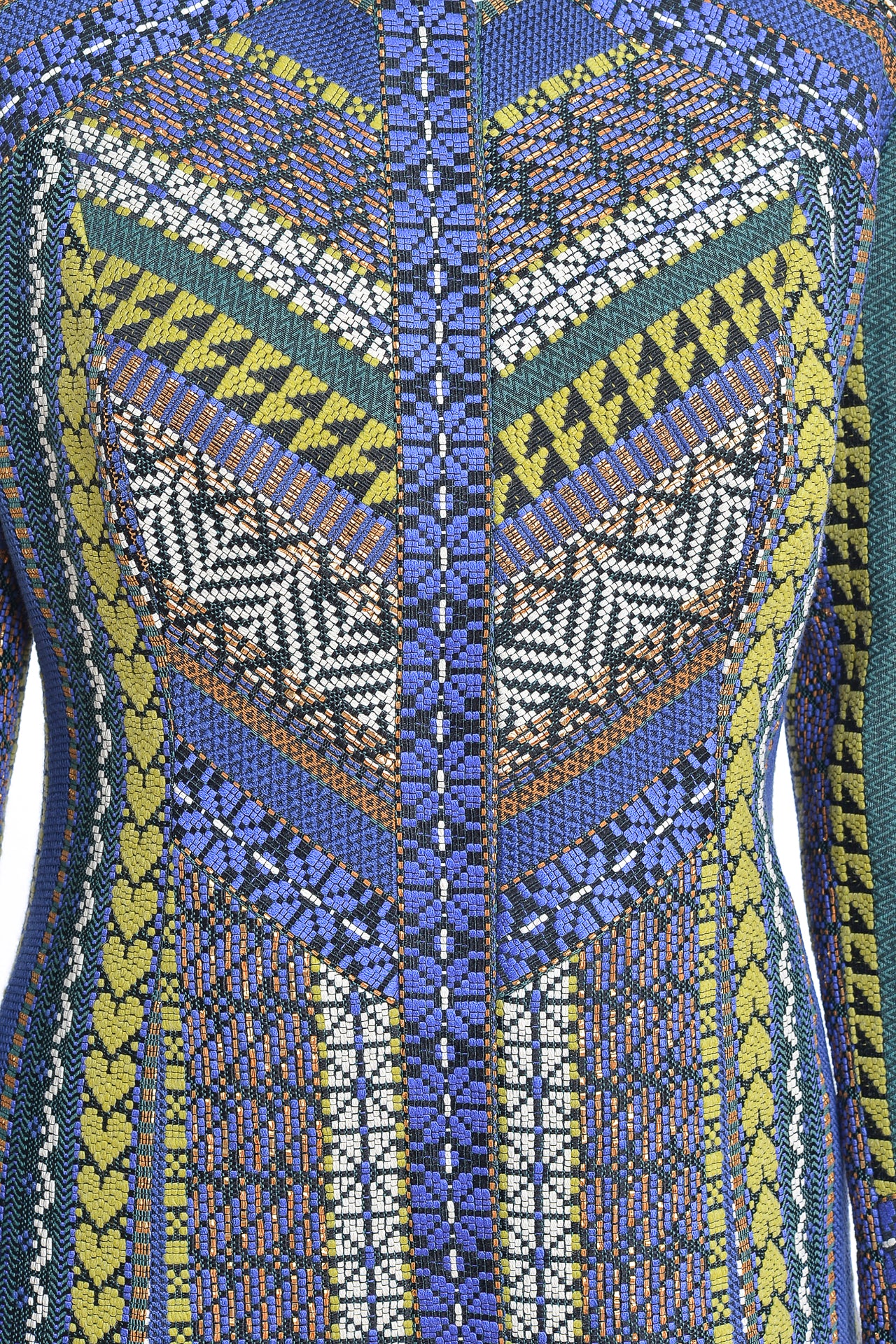 Palton Dora din Jacquard Etnic Tesut