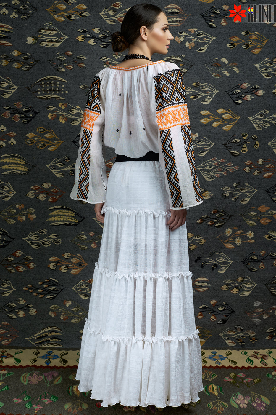Ie Traditionala Romaneasca Maneca Lunga Motivul Cucuteni