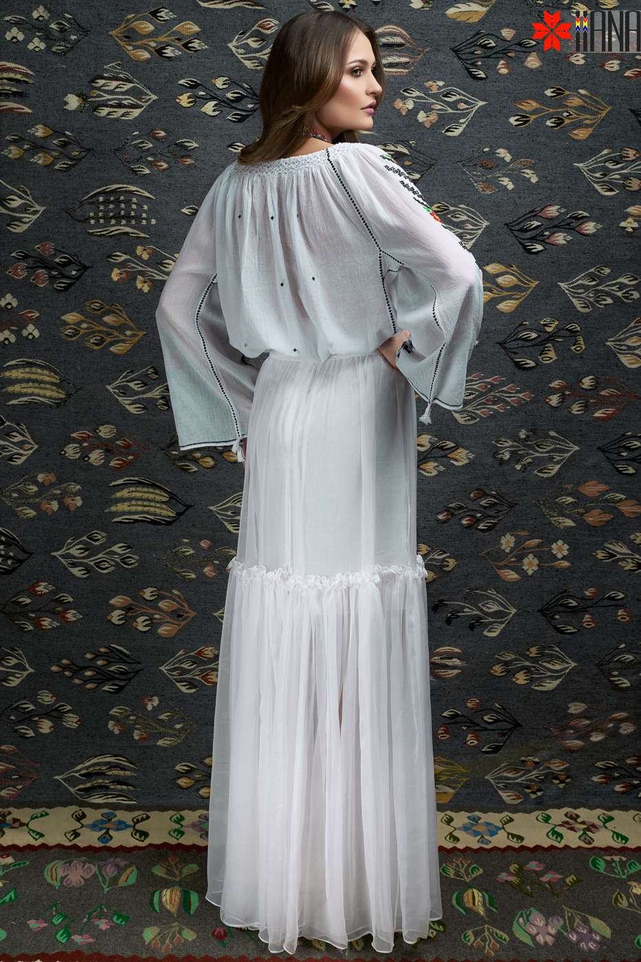 Ie Traditionala Romaneasca Maneca Lunga Motivul Oltenia