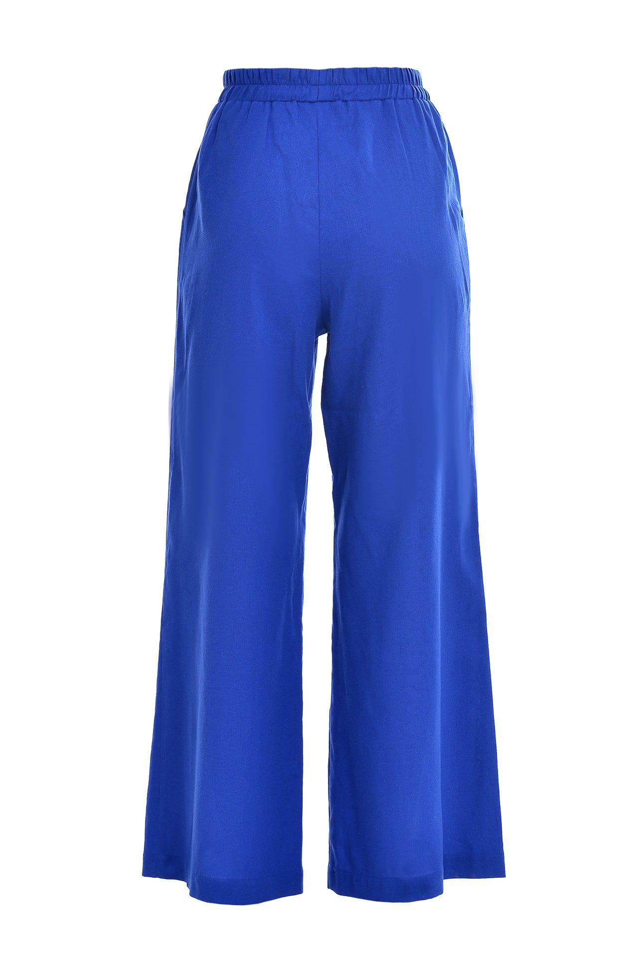 Pantaloni Evazati din In Albastru Royal