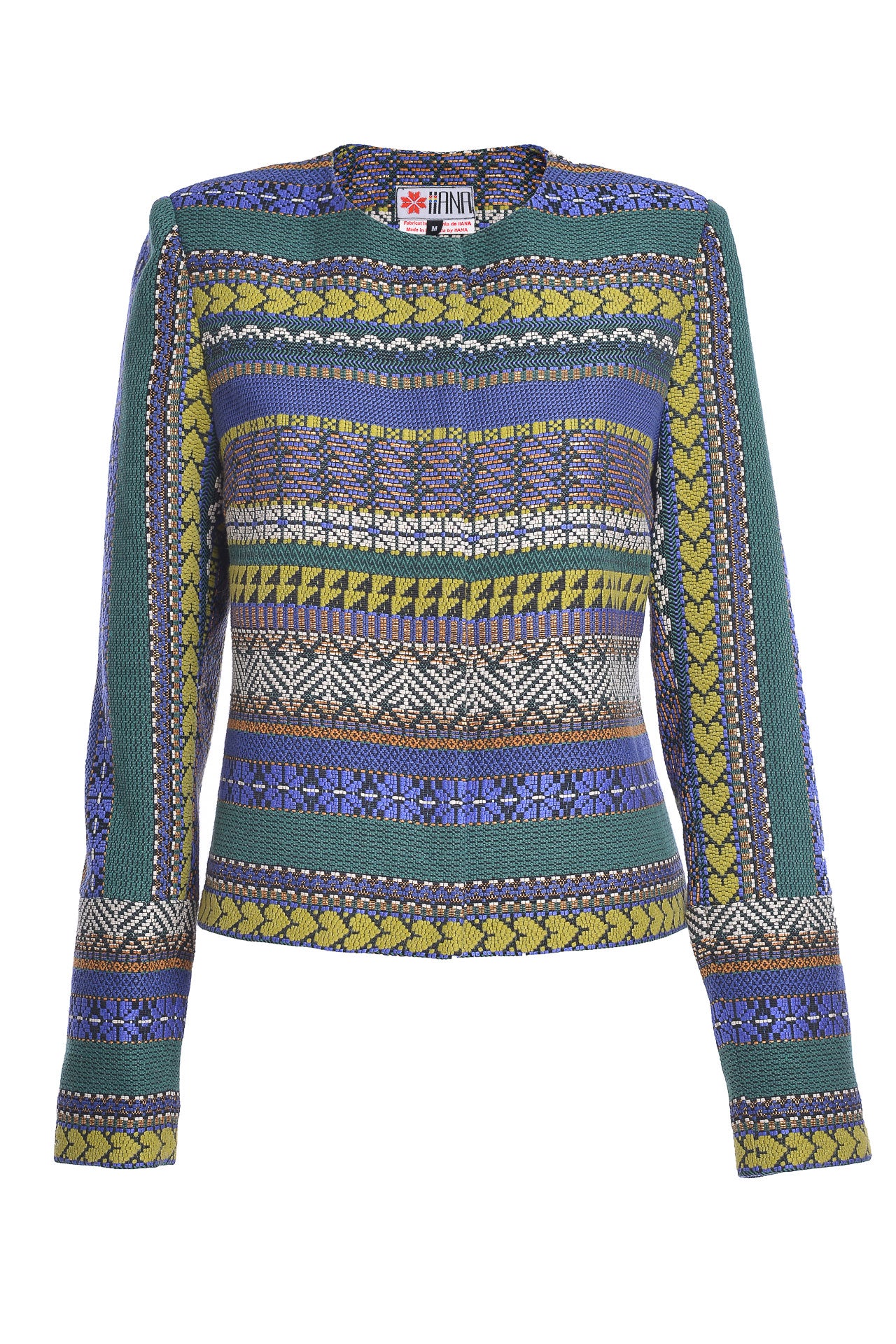 Jacheta Etno din Jacquard Tesut