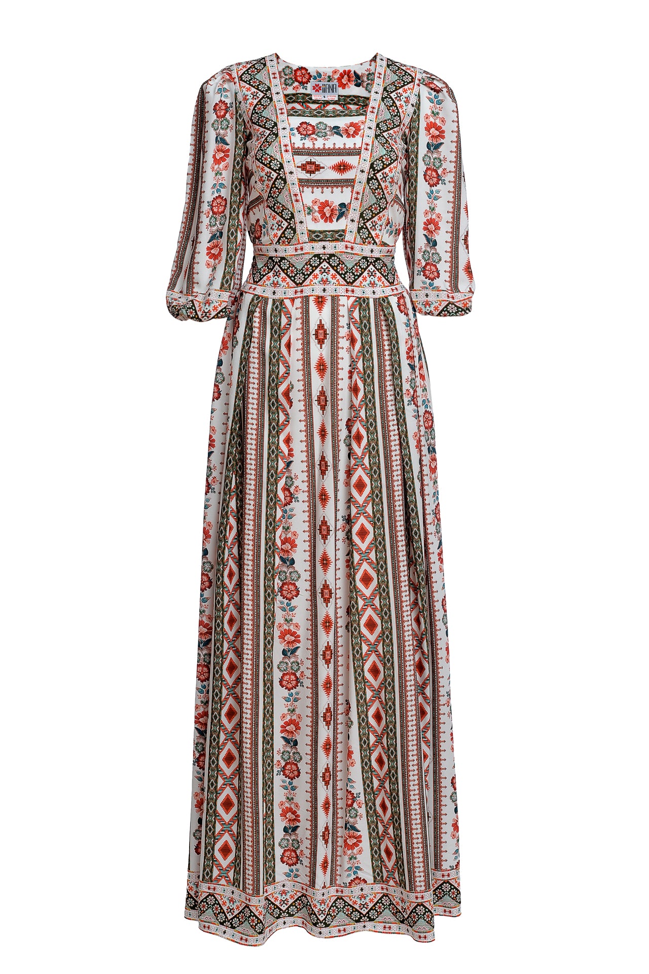 Rochia Alba Lunga Boho Chic