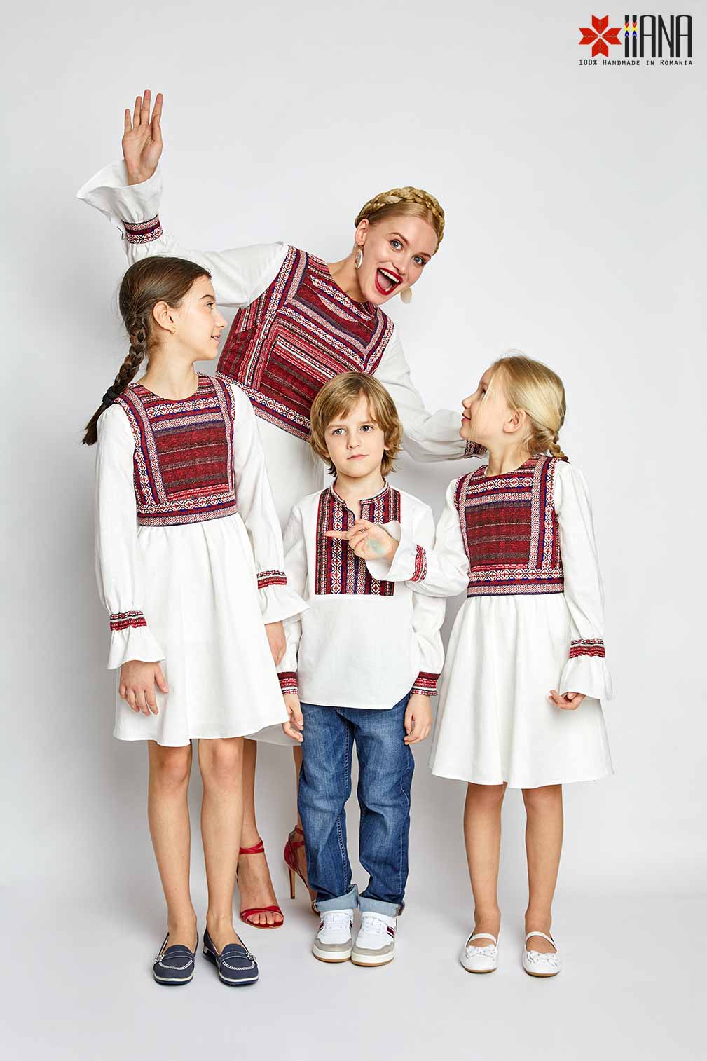 Camasa traditionala baieti Voinicel Stilizata 3 luni - 7 ani