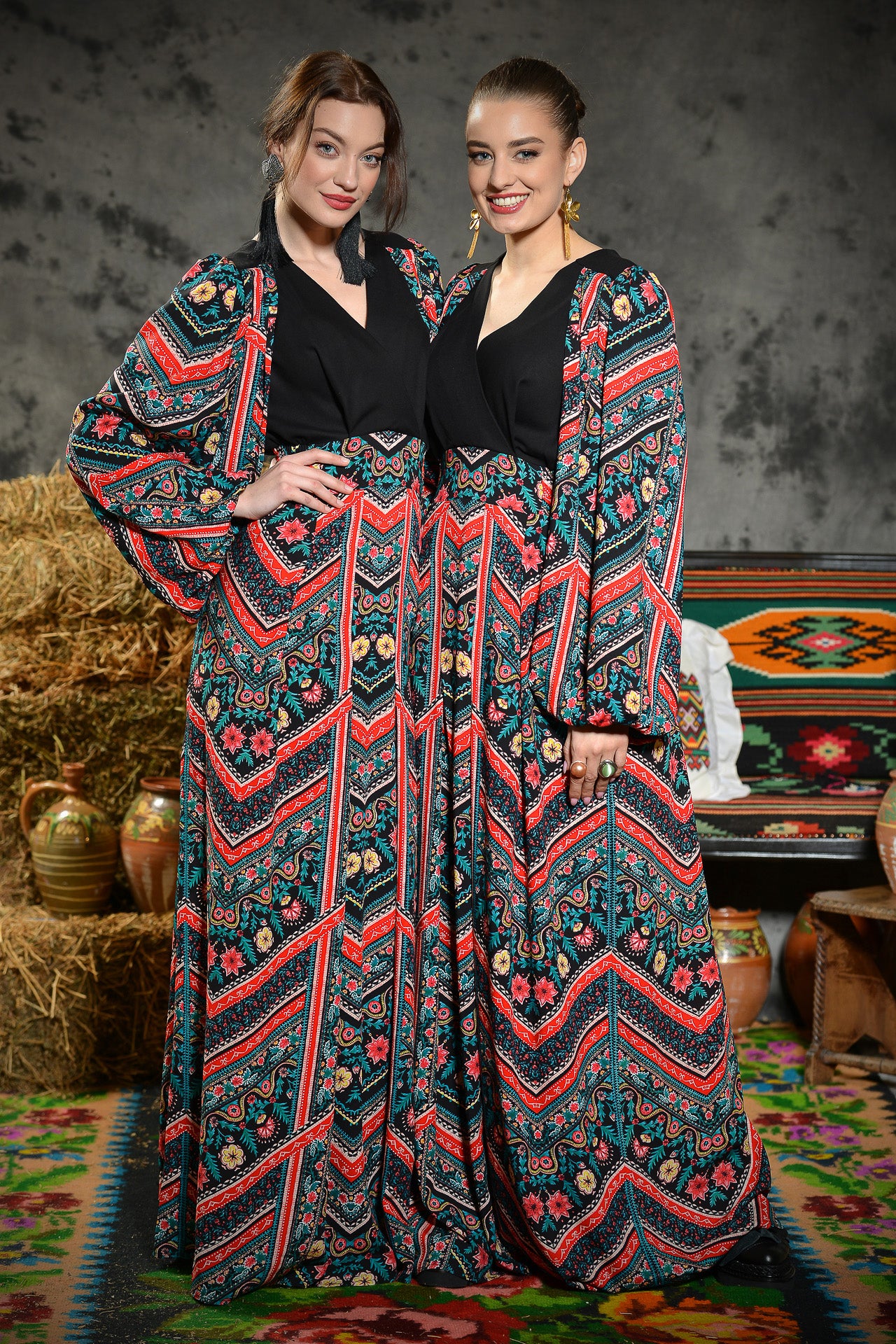 Rochie Lunga Boho Zig Zag