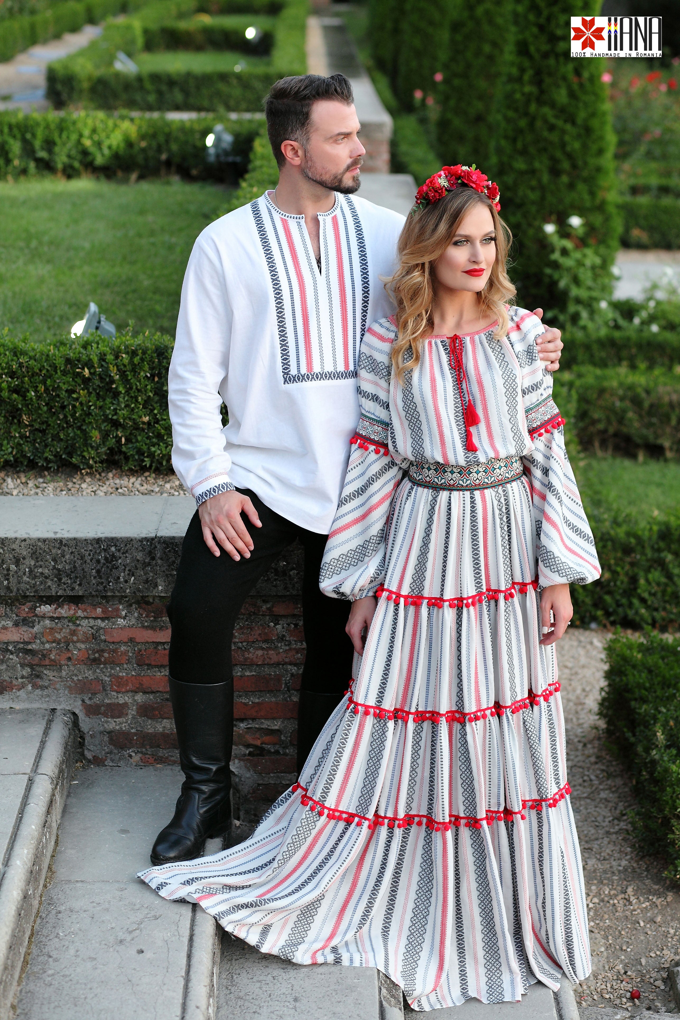 Rochie Boho Populara Stilizata cu Motive Traditionale