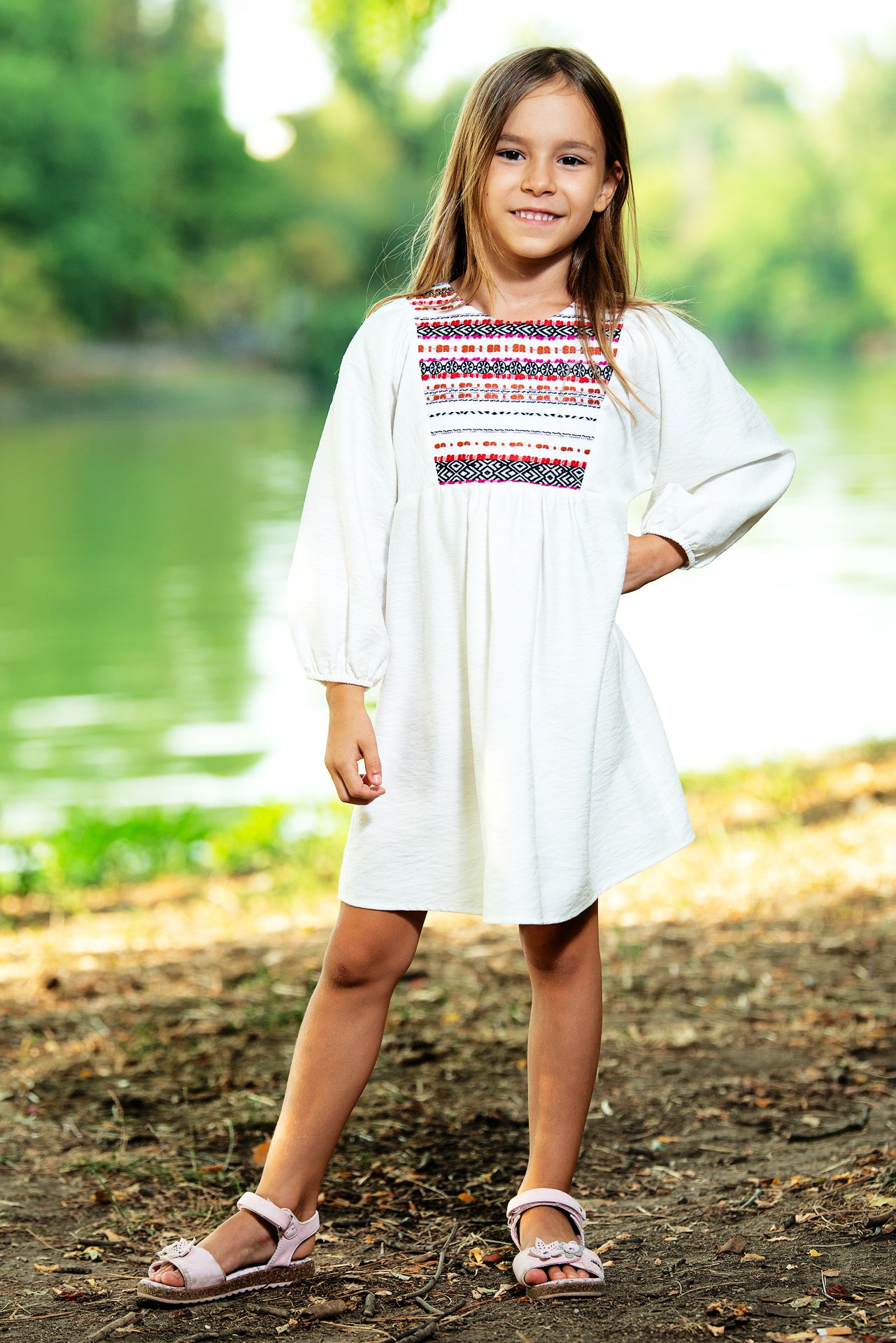 Rochita traditionala fetite Smaranda 8 - 15 ani