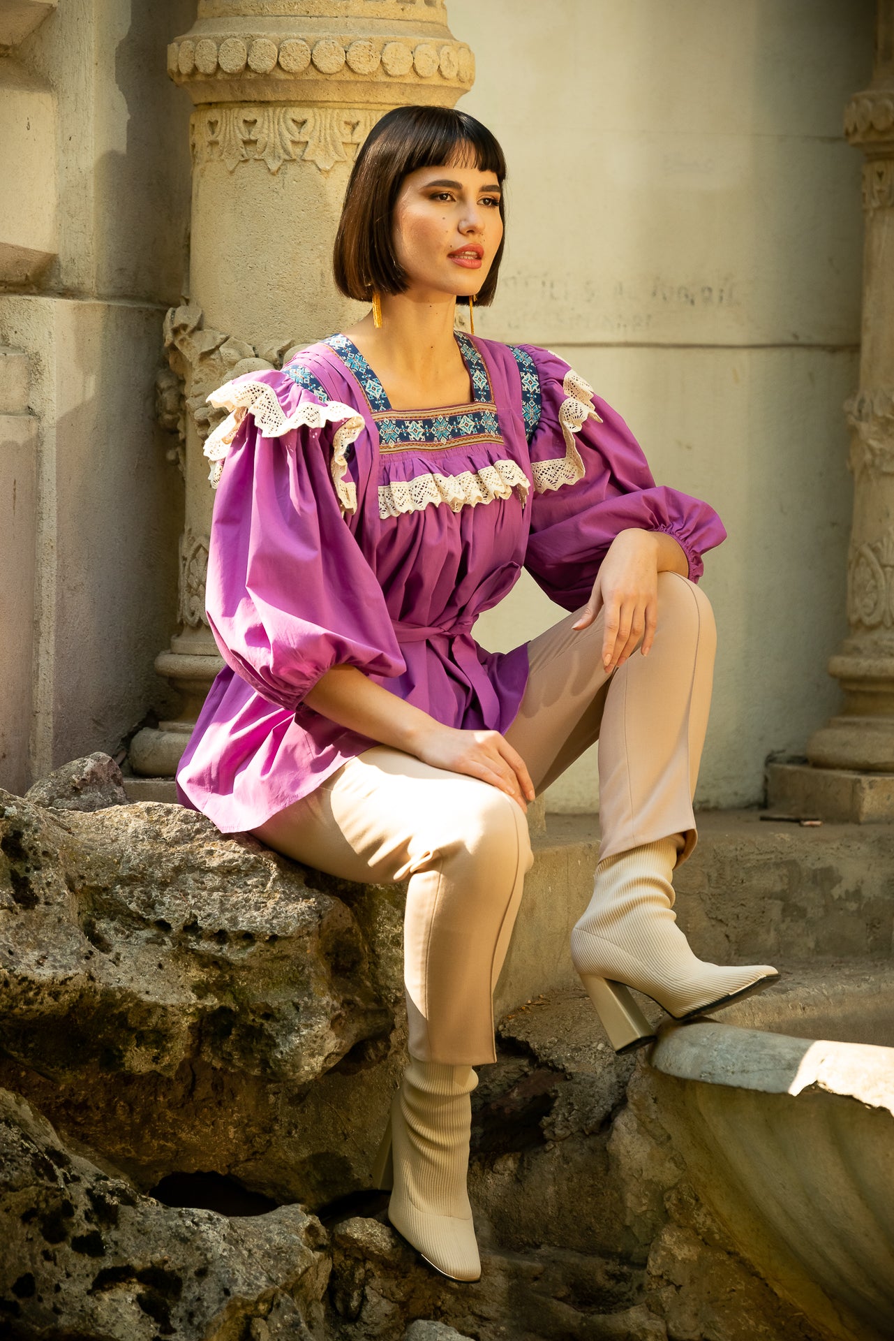 Camasa Lila Maramureseana