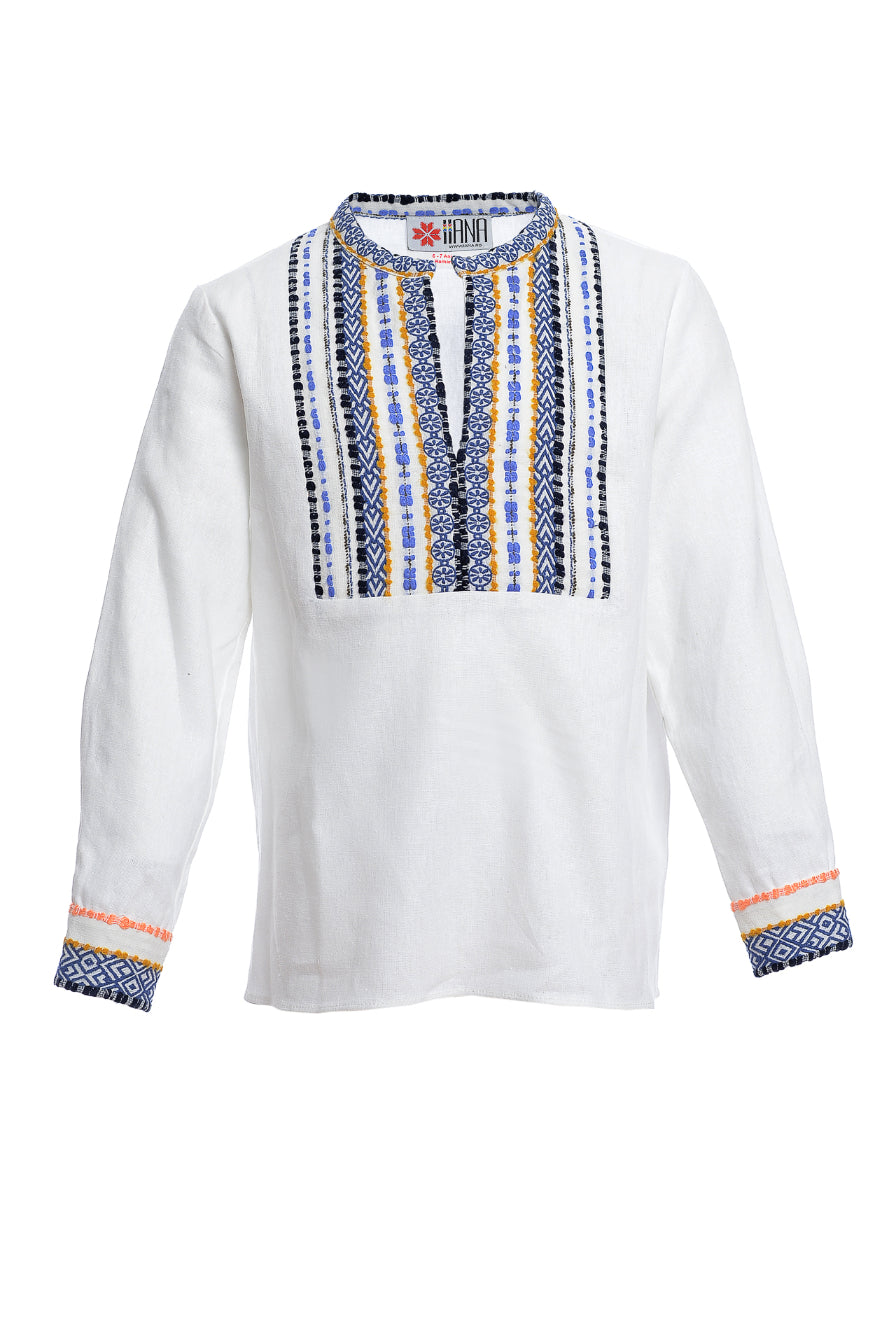 Camasa traditionala baieti Petru 8 - 15 ani