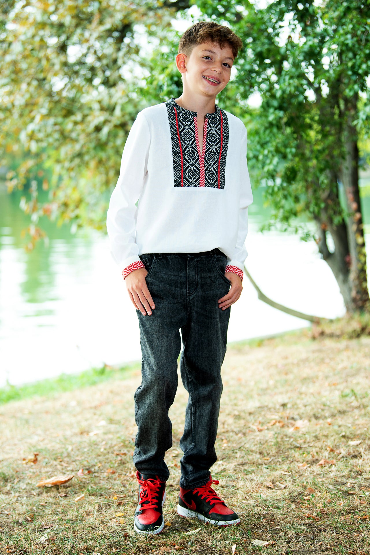 Camasa traditionala baieti Luca 8 - 15 ani