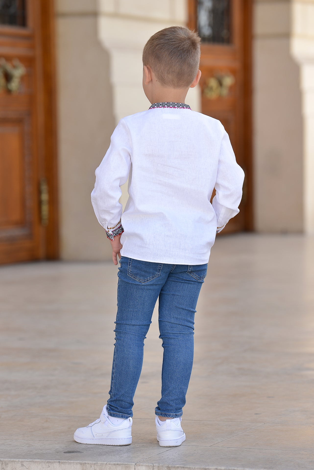 Camasa traditionala baieti Cazimir 3 luni - 7 ani