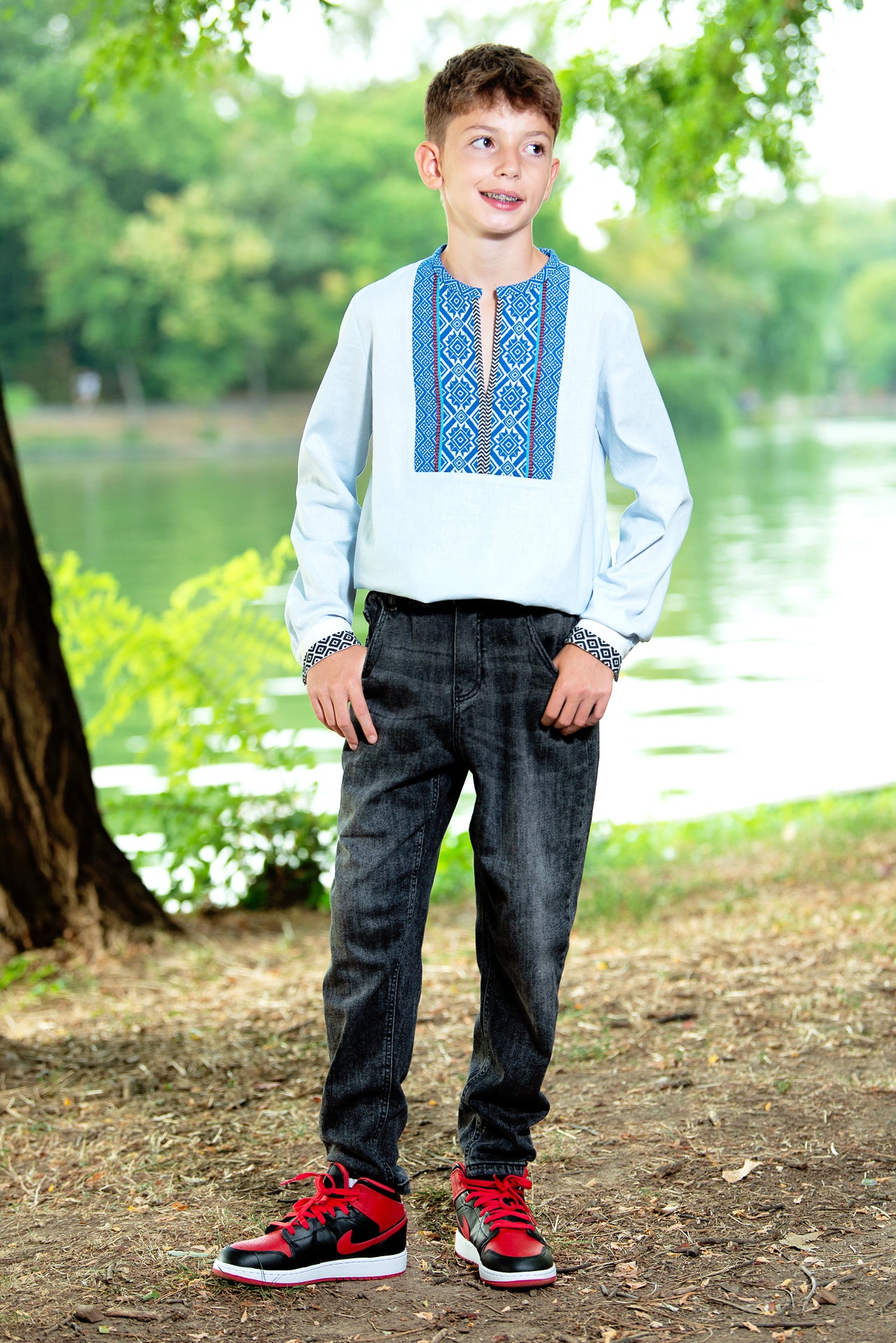 Camasa traditionala baieti Codru 8 – 15 ani