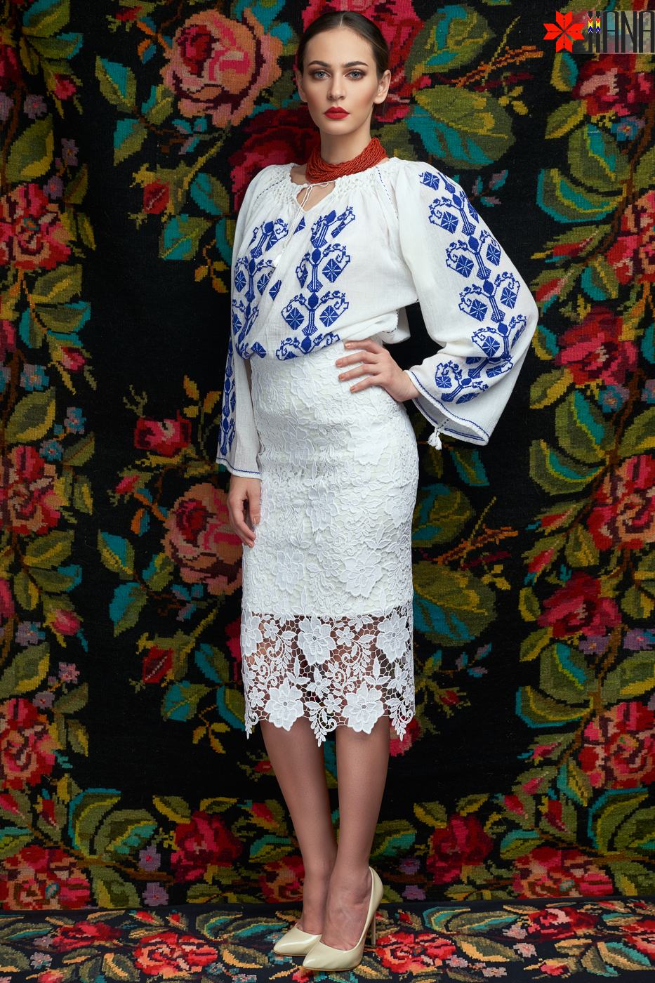 Ie Traditionala Romaneasca Maneca Lunga Motivul Timp