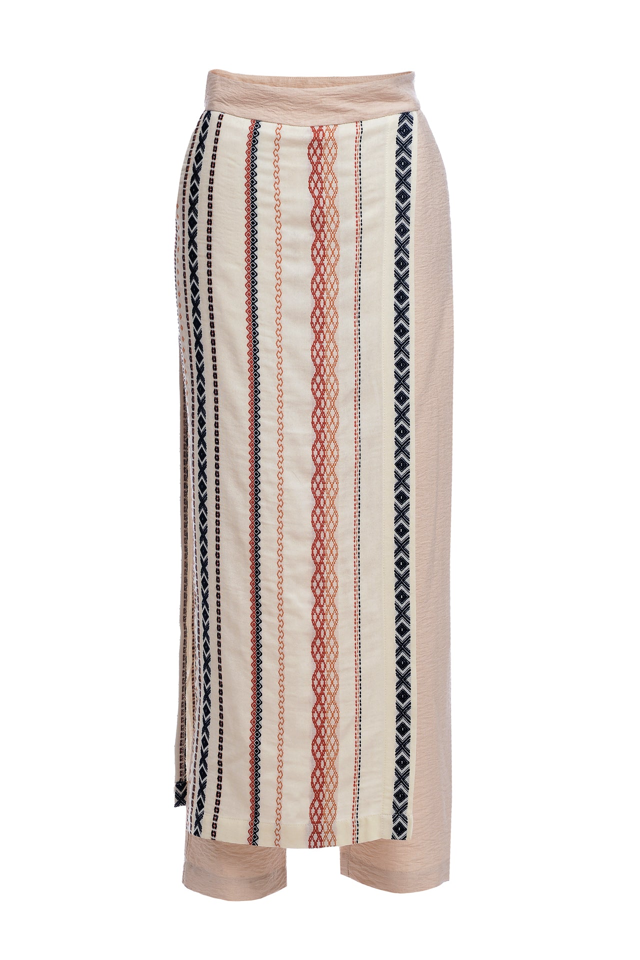 Pantaloni Crem cu Oprege