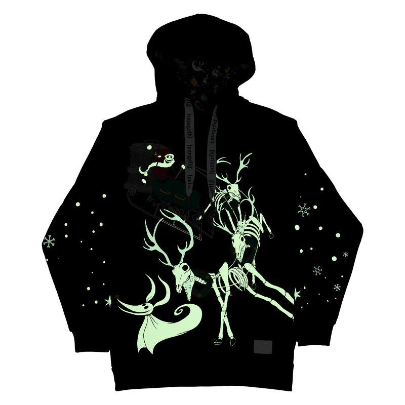 CHRISTMAS TOWN HOODED SWEATSHIRT - THE NIGHTMARE BEFORE CHRISTMAS