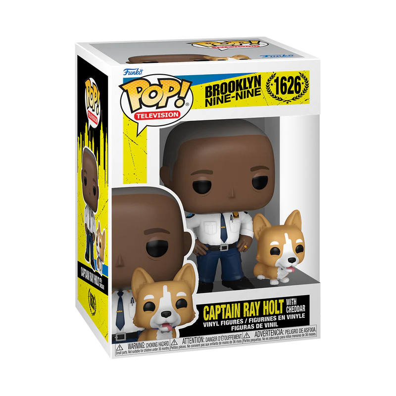 CAPTAIN RAY HOLT WITH CHEDDAR - BROOKLYN NINE-NINE