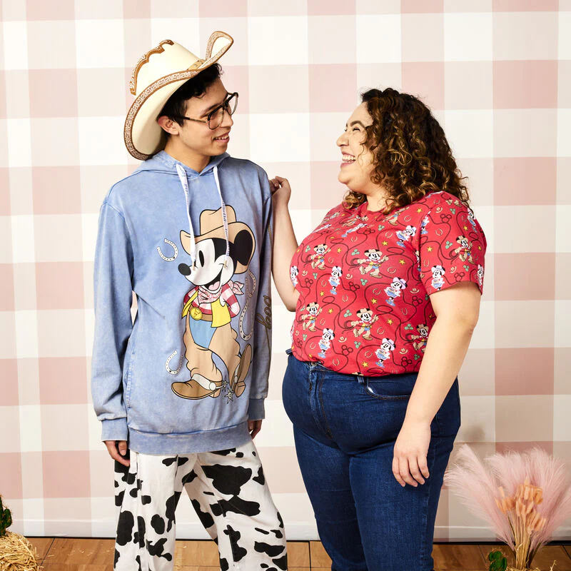 WESTERN MICKEY AND MINNIE LASSO UNISEX TEE SHIRT - DISNEY
