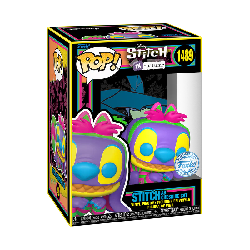 STITCH AS CHESHIRE CAT (BLACK LIGHT) - STITCH IN COSTUME