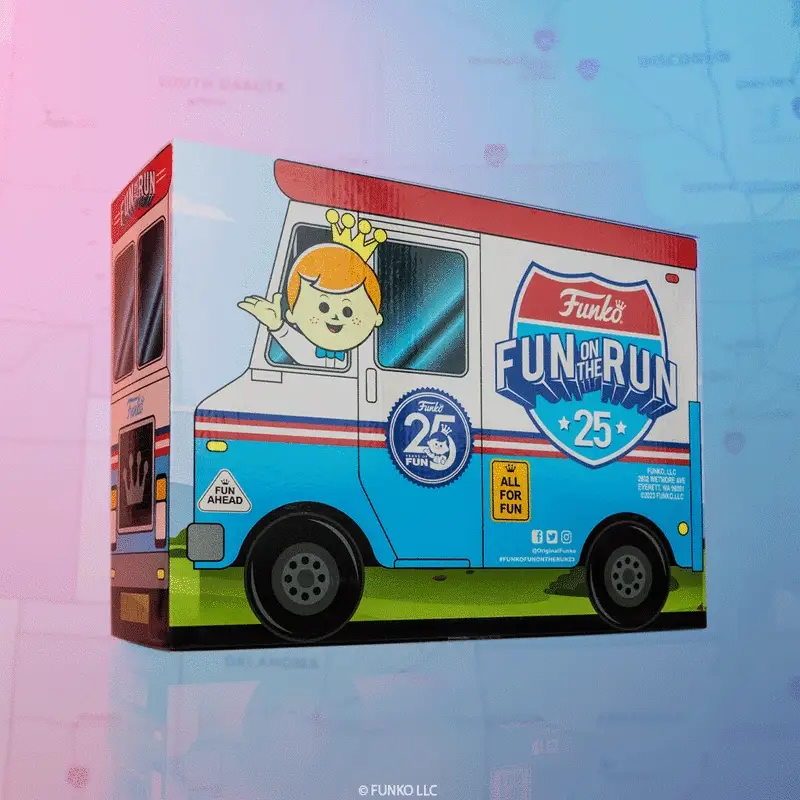 FUNKO 25TH ANNIVERSARY FUN ON THE RUN BOX