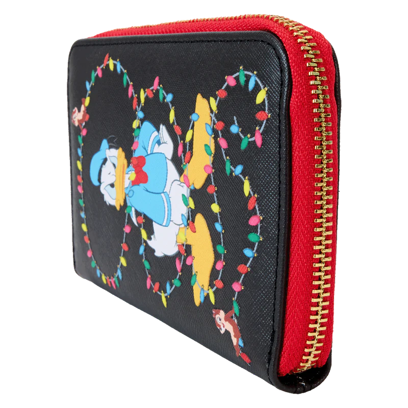 DONALD WRAPPED IN LIGHTS ZIP AROUND WALLET - DISNEY