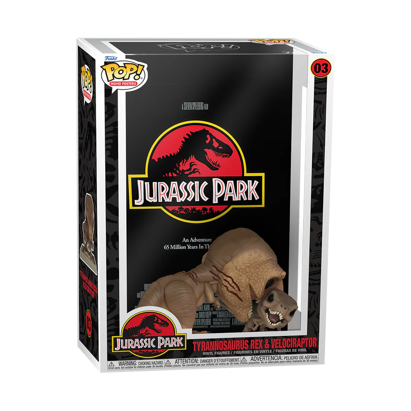 JURASSIC PARK - TYRANNOSAURUS REX & VELOCIRAPTOR