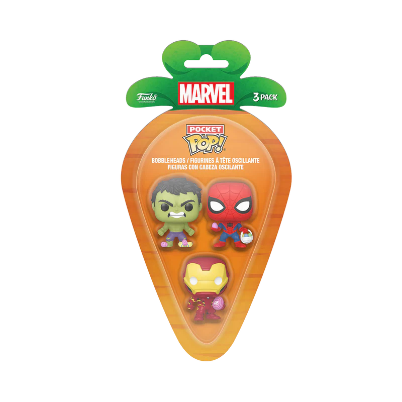 HULK, SPIDER-MAN, IRON MAN EASTER CARROT - MARVEL