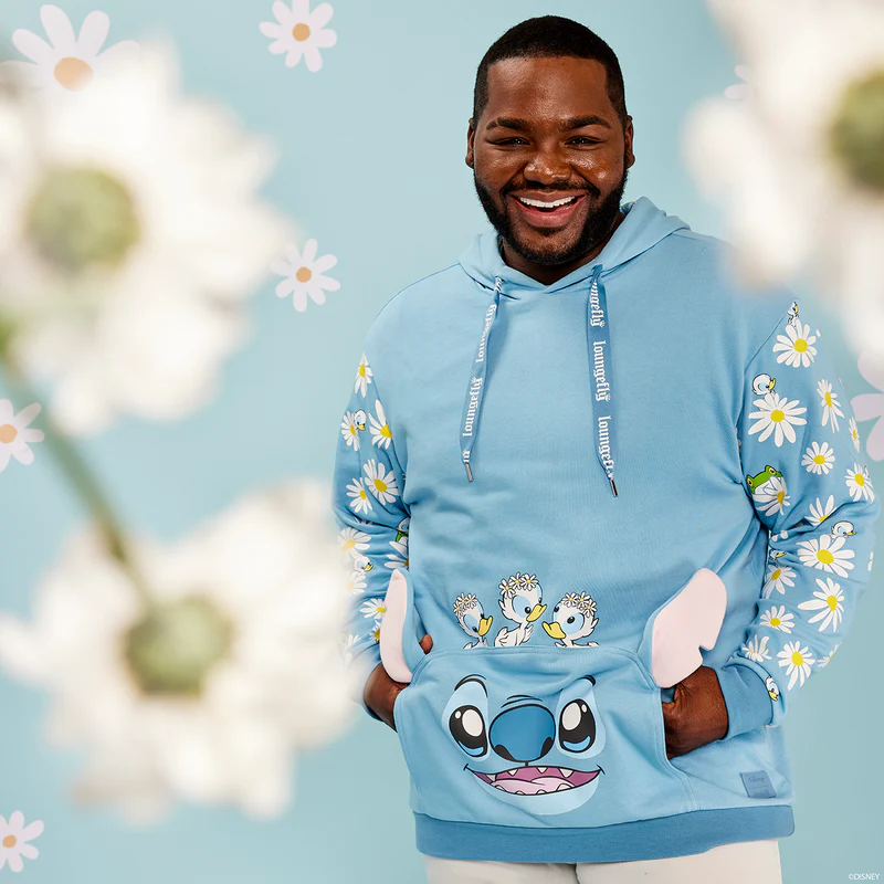 SPRINGTIME STITCH UNISEX HOODIE - LILO AND STITCH