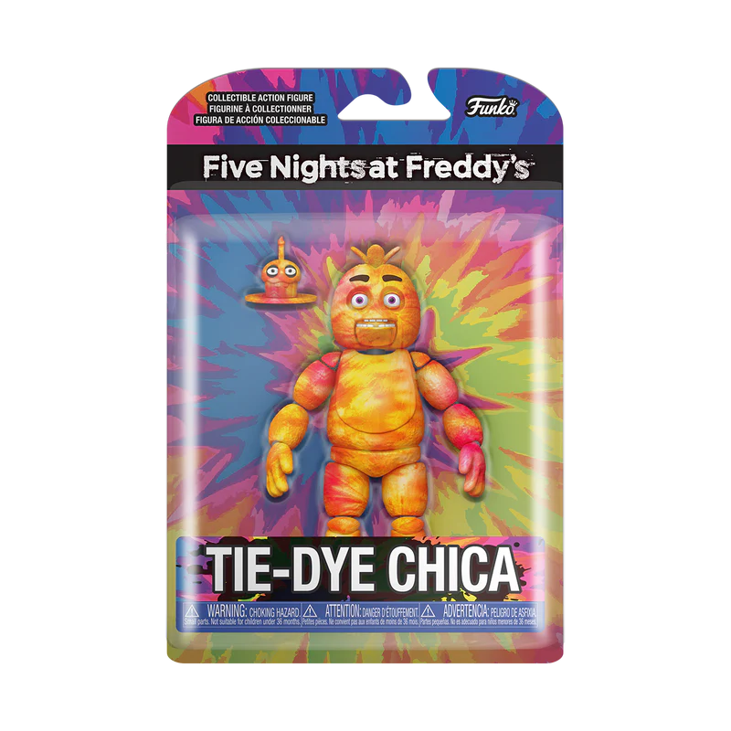 TIE-DYE CHICA - FIVE NIGHTS AT FREDDY'S ACTION FIGURE
