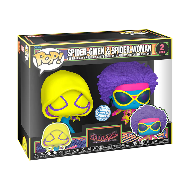 SPIDER-GWEN AND SPIDER-WOMAN (BLACK LIGHT) - SPIDER-MAN: ACROSS THE SPIDER-VERSE
