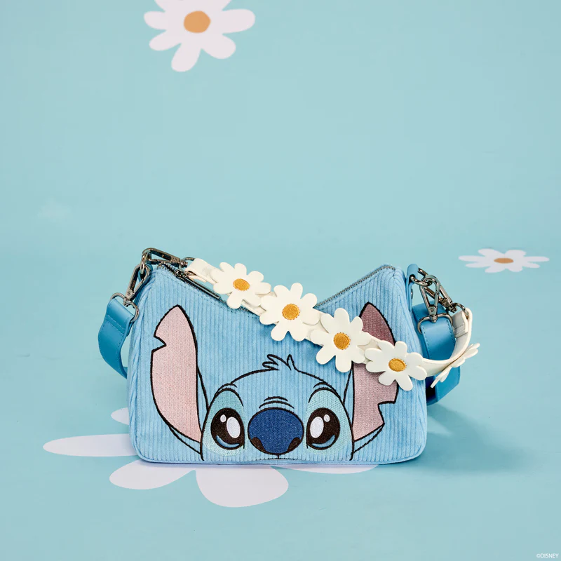SPRINGTIME STITCH DAISY HANDLE CROSSBODY BAG - LILO AND STITCH