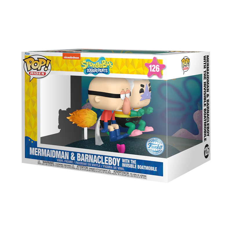 MERMAIDMAN AND BARNACLEBOY WITH THE INVISIBLE BOATMOBILE - SPONGEBOB SQUAREPANTS