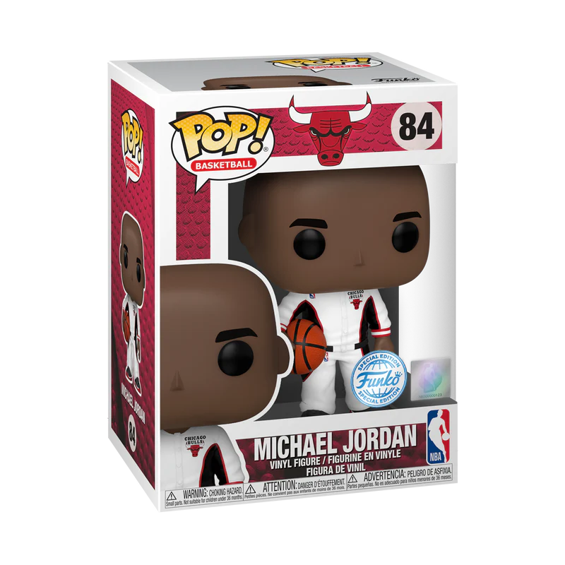 MICHAEL JORDAN (WHITE WARMUP) - NBA: CHICAGO BULLS