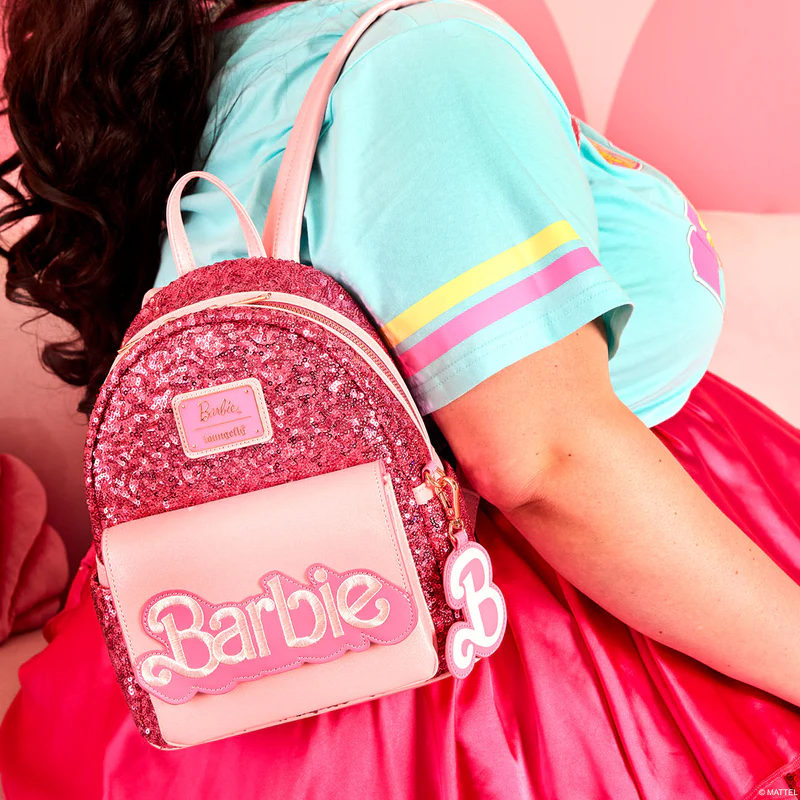 BARBIE 65TH ANNIVERSARY SEQUIN LOGO MINI BACKPACK - MATTEL