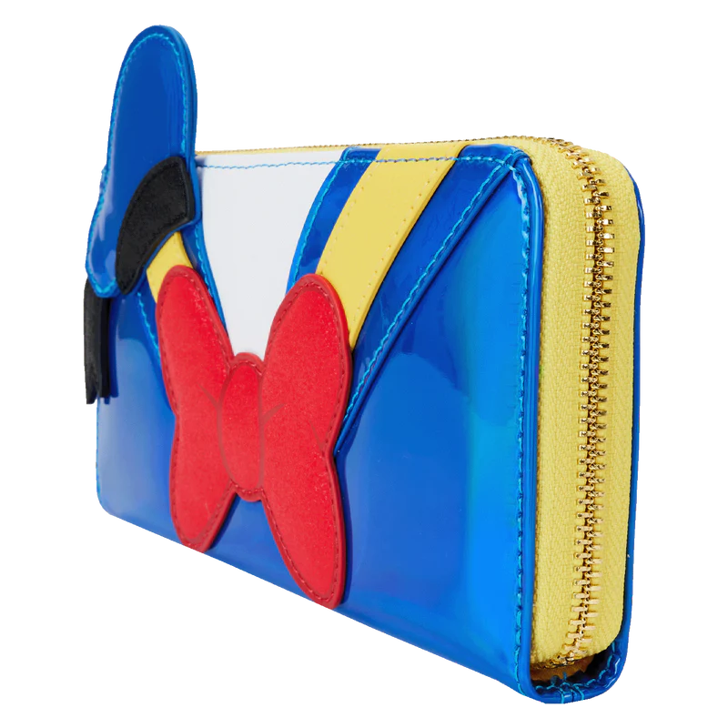 DONALD DUCK 90TH ANNIVERSARY METALLIC COSPLAY WALLET - DISNEY
