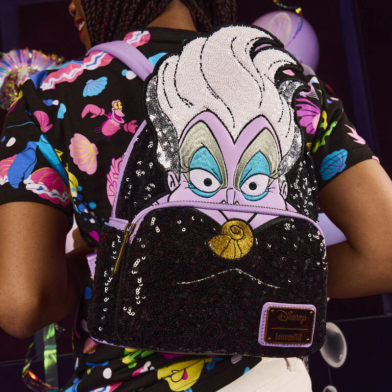 URSULA SEQUIN COSPLAY MINI BACKPACK - THE LITTLE MERMAID